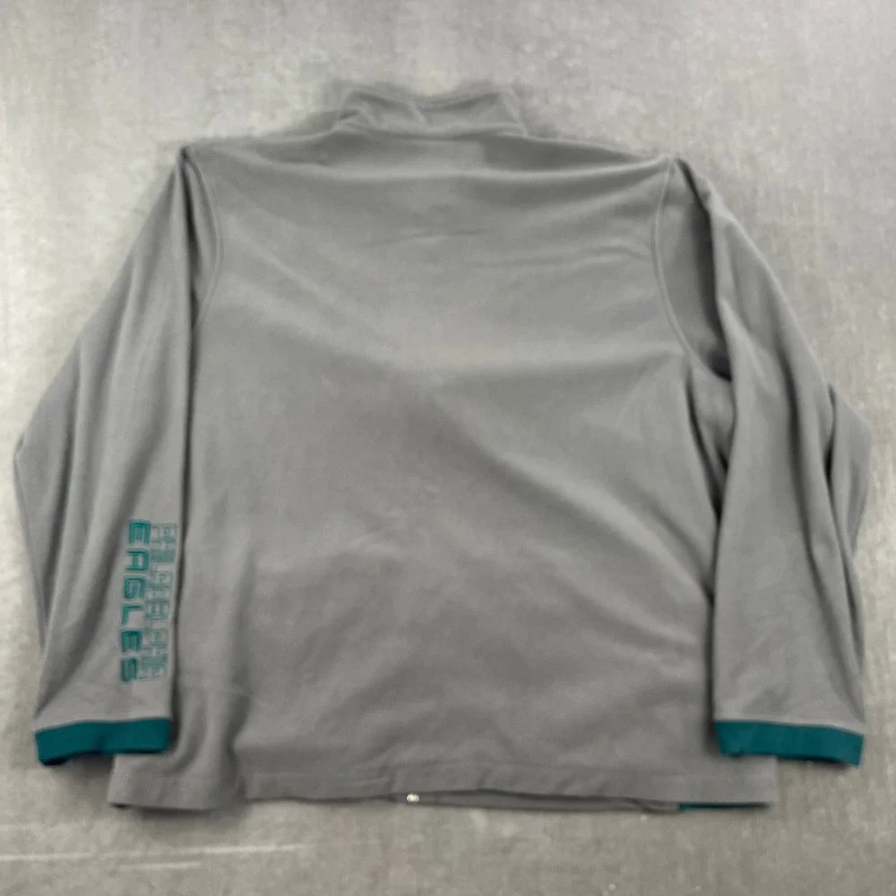 Philadelphia Eagles NFL Team Apparel Men XXL Gray Full Zip Fleece Jacket